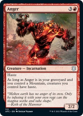 Anger (113) [AFC] - MTG Single