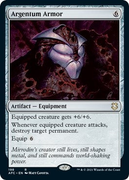 Argentum Armor (198) [AFC] - MTG Single