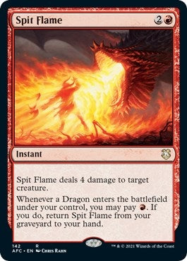 Spit Flame (142) [AFC] - MTG Single