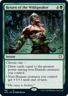 Return of the Wildspeaker (168) [AFC] - MTG Single