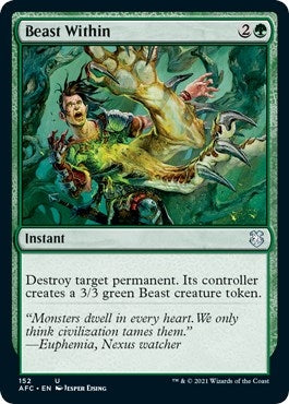 Beast Within (152) [AFC] - MTG Single