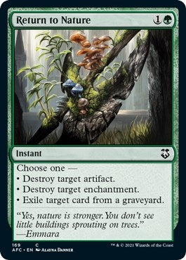Return to Nature (169) [AFC] - MTG Single