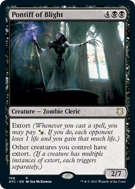 Pontiff of Blight (108) [AFC] - MTG Single