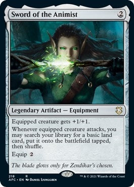 Sword of the Animist (218) [AFC] - MTG Single