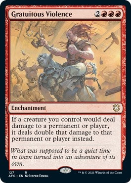 Gratuitous Violence (127) [AFC] - MTG Single