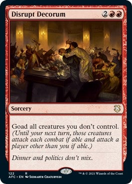 Disrupt Decorum (122) [AFC] - MTG Single