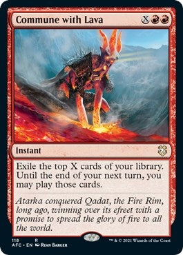 Commune with Lava (118) [AFC] - MTG Single