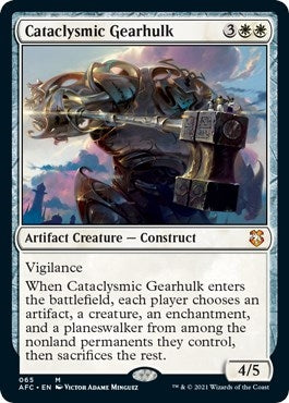 Cataclysmic Gearhulk (65) [AFC] - MTG Single