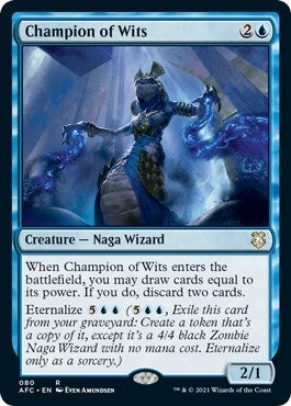 Champion of Wits (80) [AFC] - MTG Single