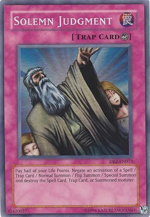 Solemn Judgment (2073) - YuGiOh Single