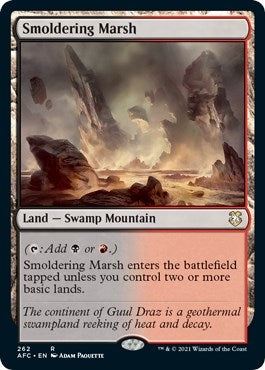 Smoldering Marsh (262) [AFC] - MTG Single