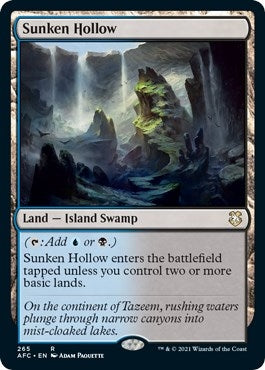 Sunken Hollow (265) [AFC] - MTG Single