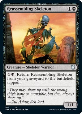 Reassembling Skeleton (109) [AFC] - MTG Single
