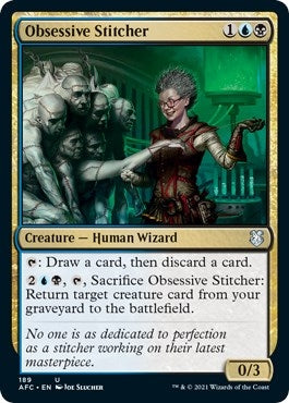 Obsessive Stitcher (189) [AFC] - MTG Single