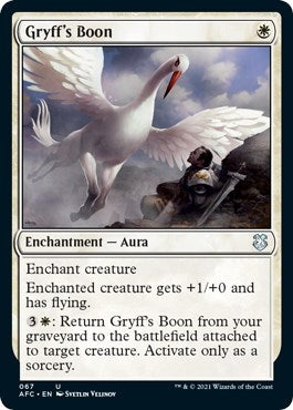Gryff’s Boon (67) [AFC] - MTG Single
