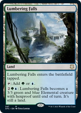 Lumbering Falls (247) [AFC] - MTG Single