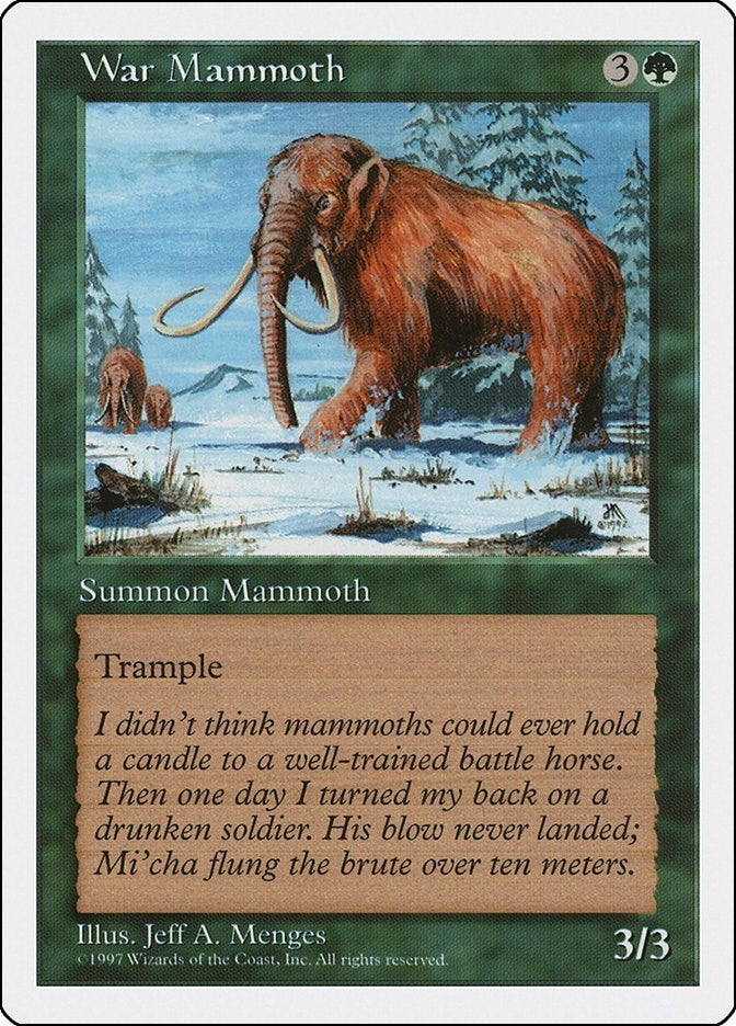 War Mammoth [5ED] - MTG Single