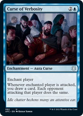 Curse of Verbosity (82) [AFC] - MTG Single