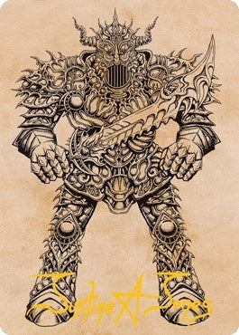 Iron Golem (Showcase) Art Card (Gold-Stamped Signature) (80) [ASAFR] - MTG Single