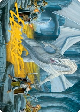 Cave of the Frost Dragon Art Card (Gold-Stamped Signature) (46) [ASAFR] - MTG Single