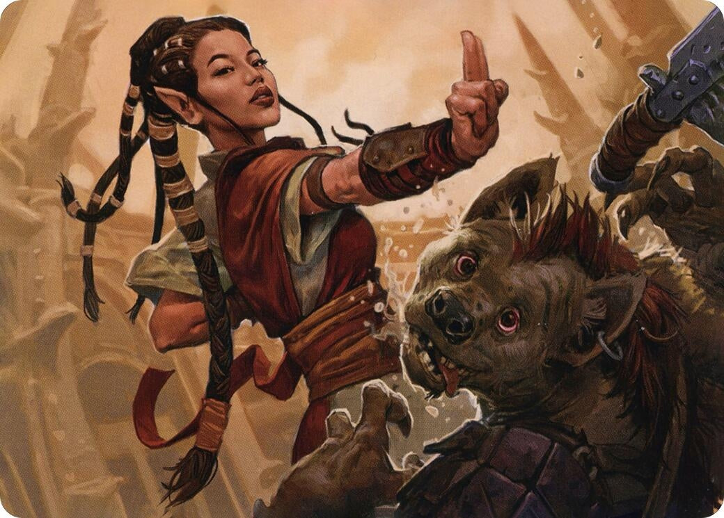 Half-Elf Monk Art Card (28) [ASAFR] - MTG Single