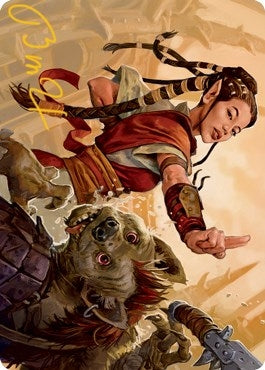 Half-Elf Monk Art Card (Gold-Stamped Signature) (28) [ASAFR] - MTG Single