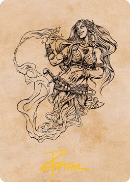Djinni Windseer (Showcase) Art Card (Gold-Stamped Signature) (74) [ASAFR] - MTG Single