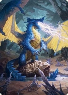 Blue Dragon Art Card (73) [ASAFR] - MTG Single