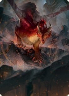 Red Dragon Art Card (81) [ASAFR] - MTG Single