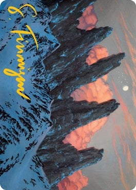 Mountain (59/81) Art Card (Gold-Stamped Signature) (59) [ASAFR] - MTG Single