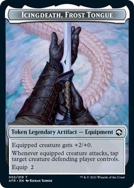 Icingdeath Frost Tongue Token (0) [AFR] - MTG Single
