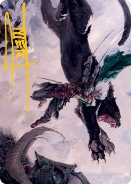 Drizzt Do’Urden Art Card (Gold-Stamped Signature) (52) [ASAFR] - MTG Single
