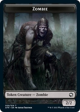 Zombie Token (0) [AFR] - MTG Single