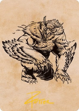 Owlbear (Showcase) Art Card (Gold-Stamped Signature) (76) [ASAFR] - MTG Single