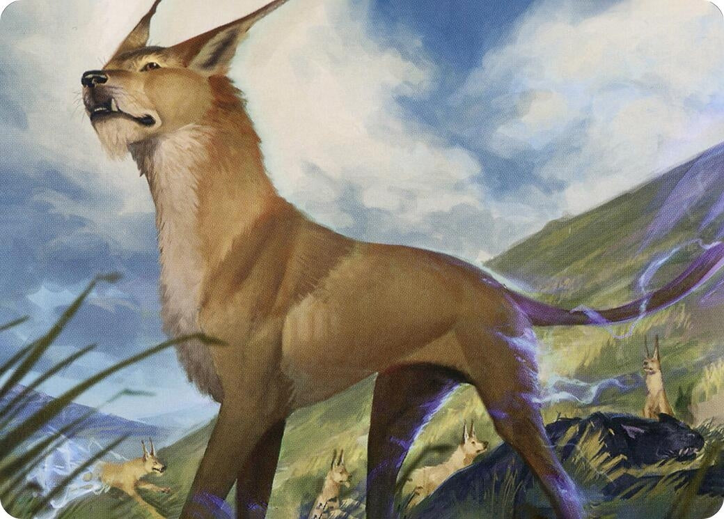 Blink Dog Art Card (20) [ASAFR] - MTG Single