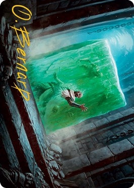 Gelatinous Cube Art Card (Gold-Stamped Signature) (7) [ASAFR] - MTG Single