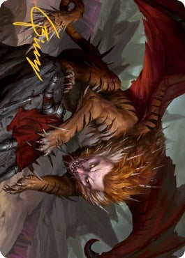 Manticore Art Card (Gold-Stamped Signature) (6) [ASAFR] - MTG Single