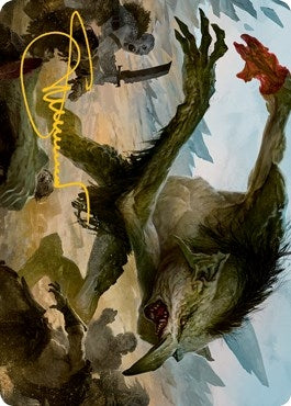 Troll Art Card (Gold-Stamped Signature) (21) [ASAFR] - MTG Single