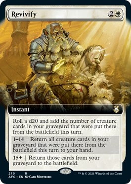 Revivify (Extended Art) (279) [AFC] - MTG Single