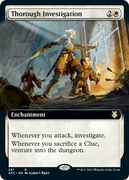 Thorough Investigation (Extended Art) (281) [AFC] - MTG Single