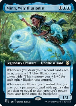 Minn Wily Illusionist (Extended Art) (285) [AFC] - MTG Single