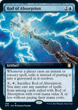 Rod of Absorption (Extended Art) (288) [AFC] - MTG Single