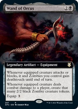 Wand of Orcus (Extended Art) (297) [AFC] - MTG Single