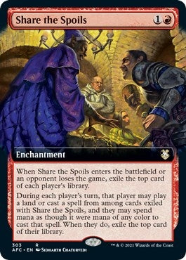 Share the Spoils (Extended Art) (303) [AFC] - MTG Single