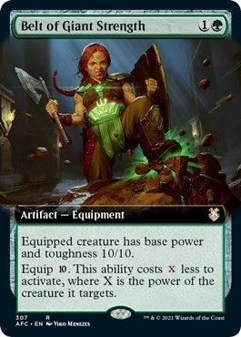 Belt of Giant Strength (Extended Art) (307) [AFC] - MTG Single