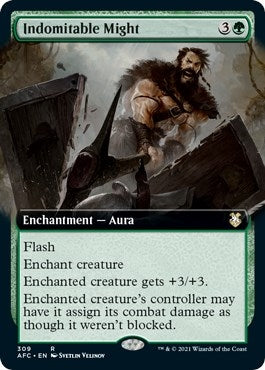 Indomitable Might (Extended Art) (309) [AFC] - MTG Single