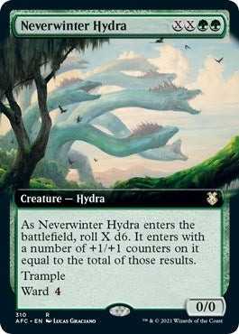 Neverwinter Hydra (Extended Art) (310) [AFC] - MTG Single