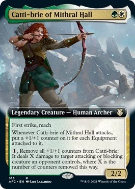 Catti-brie of Mithral Hall (Extended Art) (313) [AFC] - MTG Single