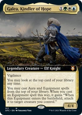 Galea Kindler of Hope (Extended Art) (317) [AFC] - MTG Single