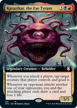 Karazikar the Eye Tyrant (Extended Art) (319) [AFC] - MTG Single